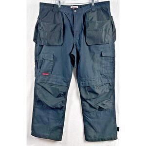 Craftman Mechanics Work Pants Mens Size 42x32 Canvas Carpenter Multiple‎ Pockets